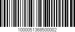 Código de barras (EAN, GTIN, SKU, ISBN): '1000051368500002'