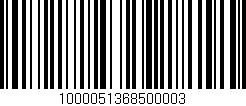 Código de barras (EAN, GTIN, SKU, ISBN): '1000051368500003'