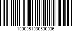 Código de barras (EAN, GTIN, SKU, ISBN): '1000051368500006'