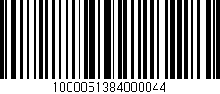Código de barras (EAN, GTIN, SKU, ISBN): '1000051384000044'