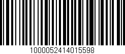 Código de barras (EAN, GTIN, SKU, ISBN): '1000052414015598'