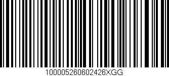 Código de barras (EAN, GTIN, SKU, ISBN): '100005260602426XGG'