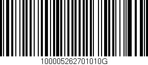 Código de barras (EAN, GTIN, SKU, ISBN): '100005262701010G'