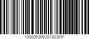 Código de barras (EAN, GTIN, SKU, ISBN): '100005306201003PP'
