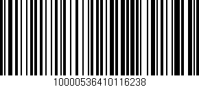 Código de barras (EAN, GTIN, SKU, ISBN): '10000536410116238'