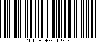 Código de barras (EAN, GTIN, SKU, ISBN): '1000053764C402736'