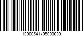 Código de barras (EAN, GTIN, SKU, ISBN): '10000541435000038'