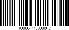 Código de barras (EAN, GTIN, SKU, ISBN): '10000541435000042'
