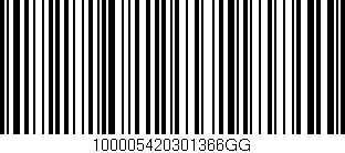 Código de barras (EAN, GTIN, SKU, ISBN): '100005420301366GG'