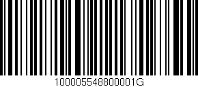 Código de barras (EAN, GTIN, SKU, ISBN): '100005548800001G'