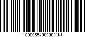 Código de barras (EAN, GTIN, SKU, ISBN): '100005548800001M'