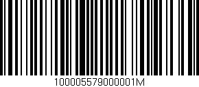 Código de barras (EAN, GTIN, SKU, ISBN): '100005579000001M'