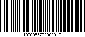 Código de barras (EAN, GTIN, SKU, ISBN): '100005579000001P'