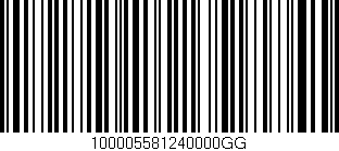 Código de barras (EAN, GTIN, SKU, ISBN): '100005581240000GG'