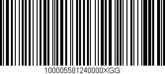 Código de barras (EAN, GTIN, SKU, ISBN): '100005581240000XGG'