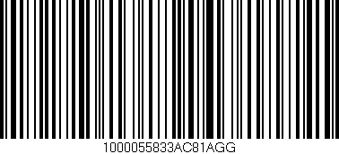 Código de barras (EAN, GTIN, SKU, ISBN): '1000055833AC81AGG'