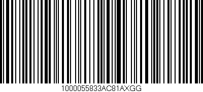 Código de barras (EAN, GTIN, SKU, ISBN): '1000055833AC81AXGG'