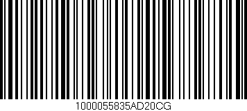 Código de barras (EAN, GTIN, SKU, ISBN): '1000055835AD20CG'