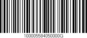 Código de barras (EAN, GTIN, SKU, ISBN): '100005584050000G'