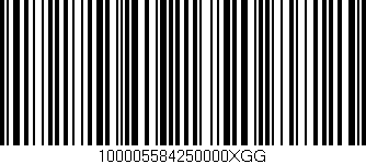 Código de barras (EAN, GTIN, SKU, ISBN): '100005584250000XGG'
