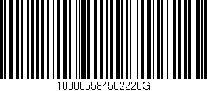 Código de barras (EAN, GTIN, SKU, ISBN): '100005584502226G'