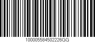 Código de barras (EAN, GTIN, SKU, ISBN): '100005584502226GG'