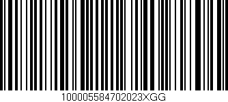 Código de barras (EAN, GTIN, SKU, ISBN): '100005584702023XGG'