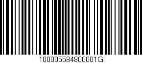 Código de barras (EAN, GTIN, SKU, ISBN): '100005584800001G'
