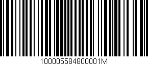 Código de barras (EAN, GTIN, SKU, ISBN): '100005584800001M'