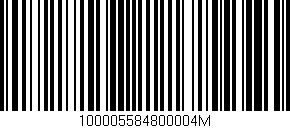 Código de barras (EAN, GTIN, SKU, ISBN): '100005584800004M'