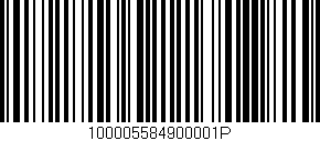 Código de barras (EAN, GTIN, SKU, ISBN): '100005584900001P'