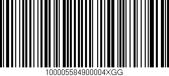 Código de barras (EAN, GTIN, SKU, ISBN): '100005584900004XGG'