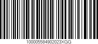 Código de barras (EAN, GTIN, SKU, ISBN): '100005584902023XGG'