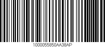 Código de barras (EAN, GTIN, SKU, ISBN): '1000055850AA38AP'