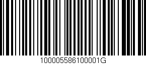 Código de barras (EAN, GTIN, SKU, ISBN): '100005586100001G'