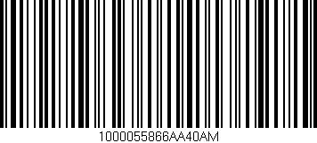 Código de barras (EAN, GTIN, SKU, ISBN): '1000055866AA40AM'