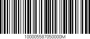 Código de barras (EAN, GTIN, SKU, ISBN): '100005587050000M'