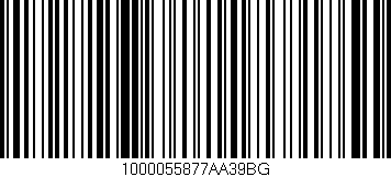 Código de barras (EAN, GTIN, SKU, ISBN): '1000055877AA39BG'