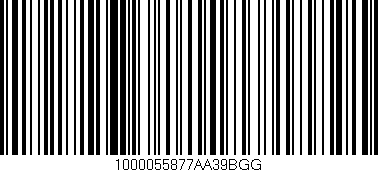 Código de barras (EAN, GTIN, SKU, ISBN): '1000055877AA39BGG'