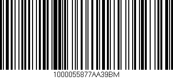 Código de barras (EAN, GTIN, SKU, ISBN): '1000055877AA39BM'
