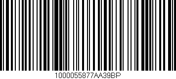 Código de barras (EAN, GTIN, SKU, ISBN): '1000055877AA39BP'
