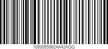 Código de barras (EAN, GTIN, SKU, ISBN): '1000055892AA42AGG'