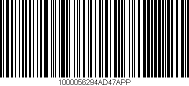 Código de barras (EAN, GTIN, SKU, ISBN): '1000056294AD47APP'