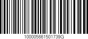 Código de barras (EAN, GTIN, SKU, ISBN): '100005661501739G'