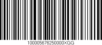 Código de barras (EAN, GTIN, SKU, ISBN): '100005676250000XGG'