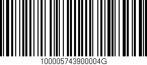 Código de barras (EAN, GTIN, SKU, ISBN): '100005743900004G'