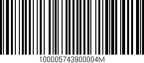 Código de barras (EAN, GTIN, SKU, ISBN): '100005743900004M'