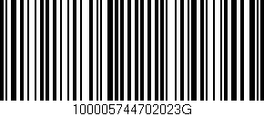 Código de barras (EAN, GTIN, SKU, ISBN): '100005744702023G'