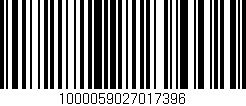 Código de barras (EAN, GTIN, SKU, ISBN): '1000059027017396'
