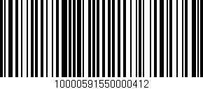 Código de barras (EAN, GTIN, SKU, ISBN): '10000591550000412'